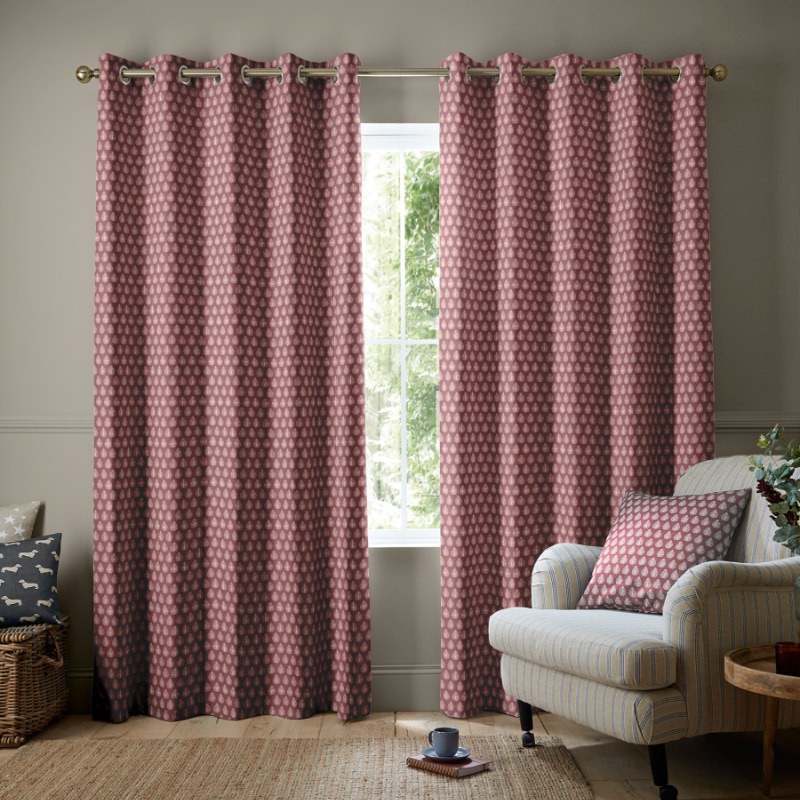 Emily Bond Jaipur Raspberry Curtains