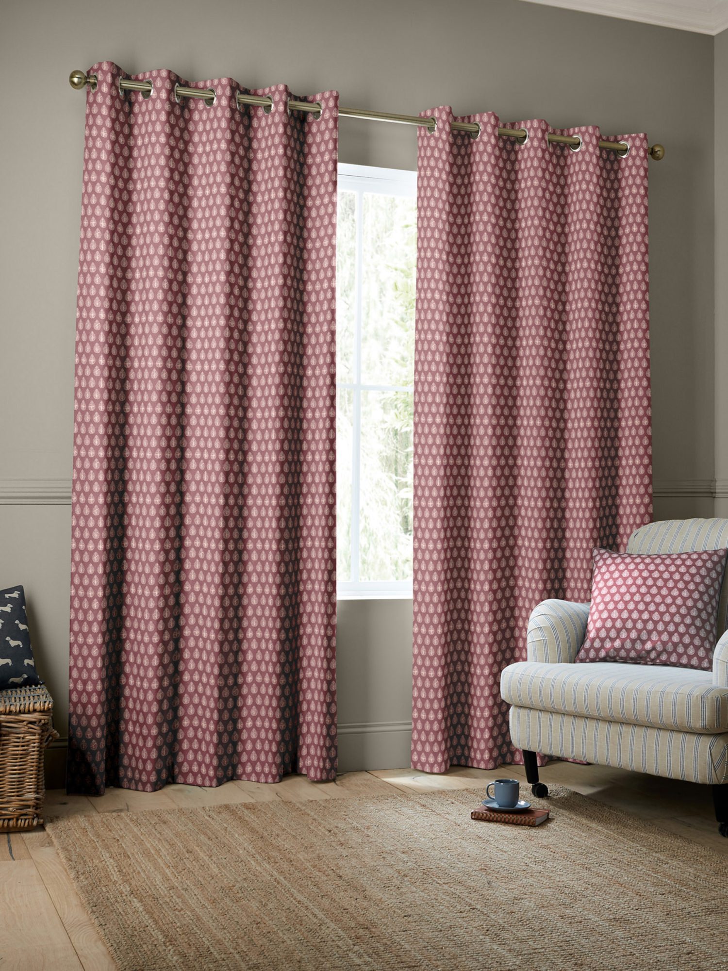 emily bond jaipur raspberry curtains