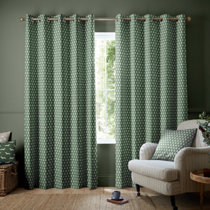 Emily Bond Jaipur Sage Curtains