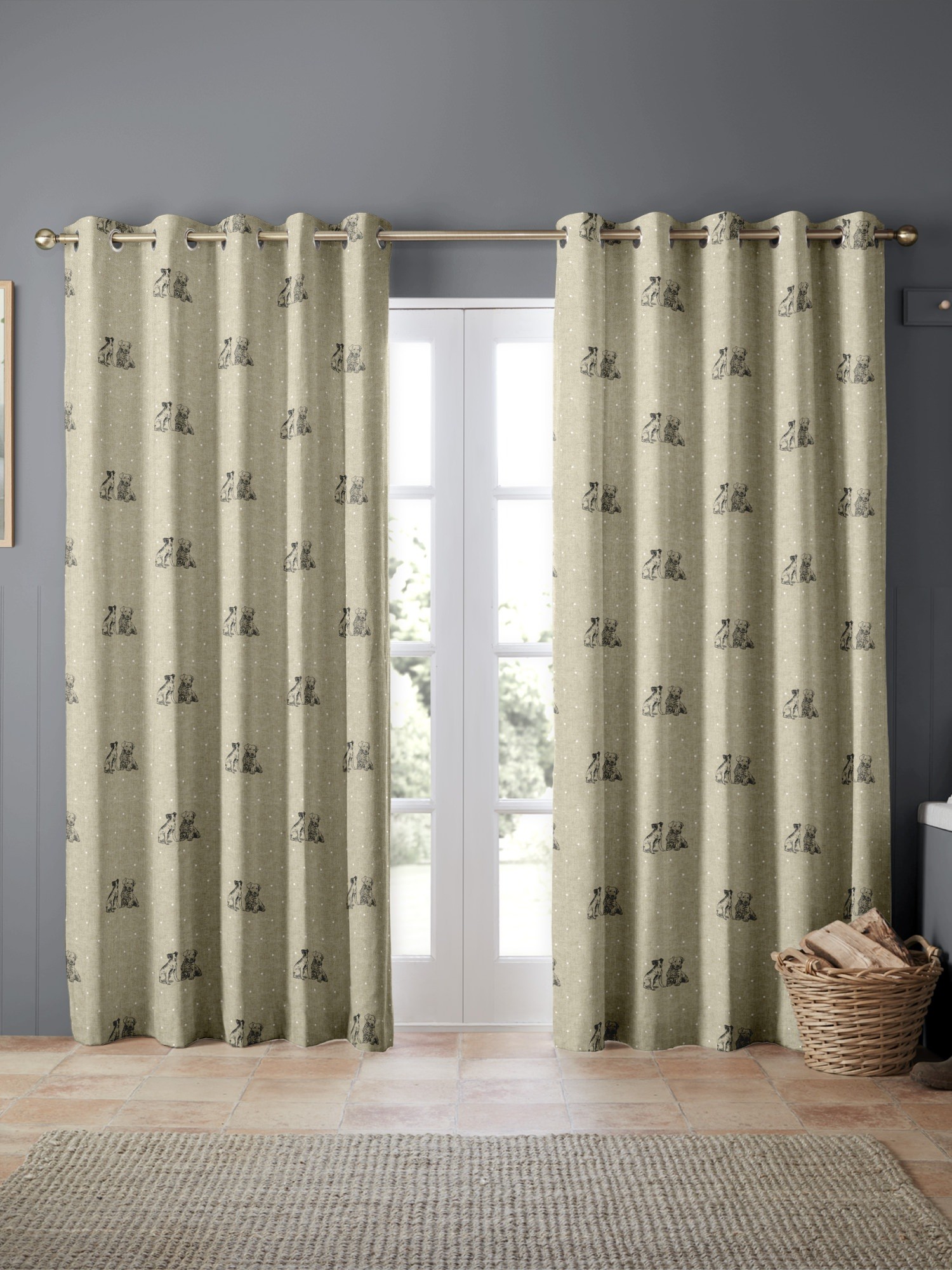 emily bond millie linen curtains