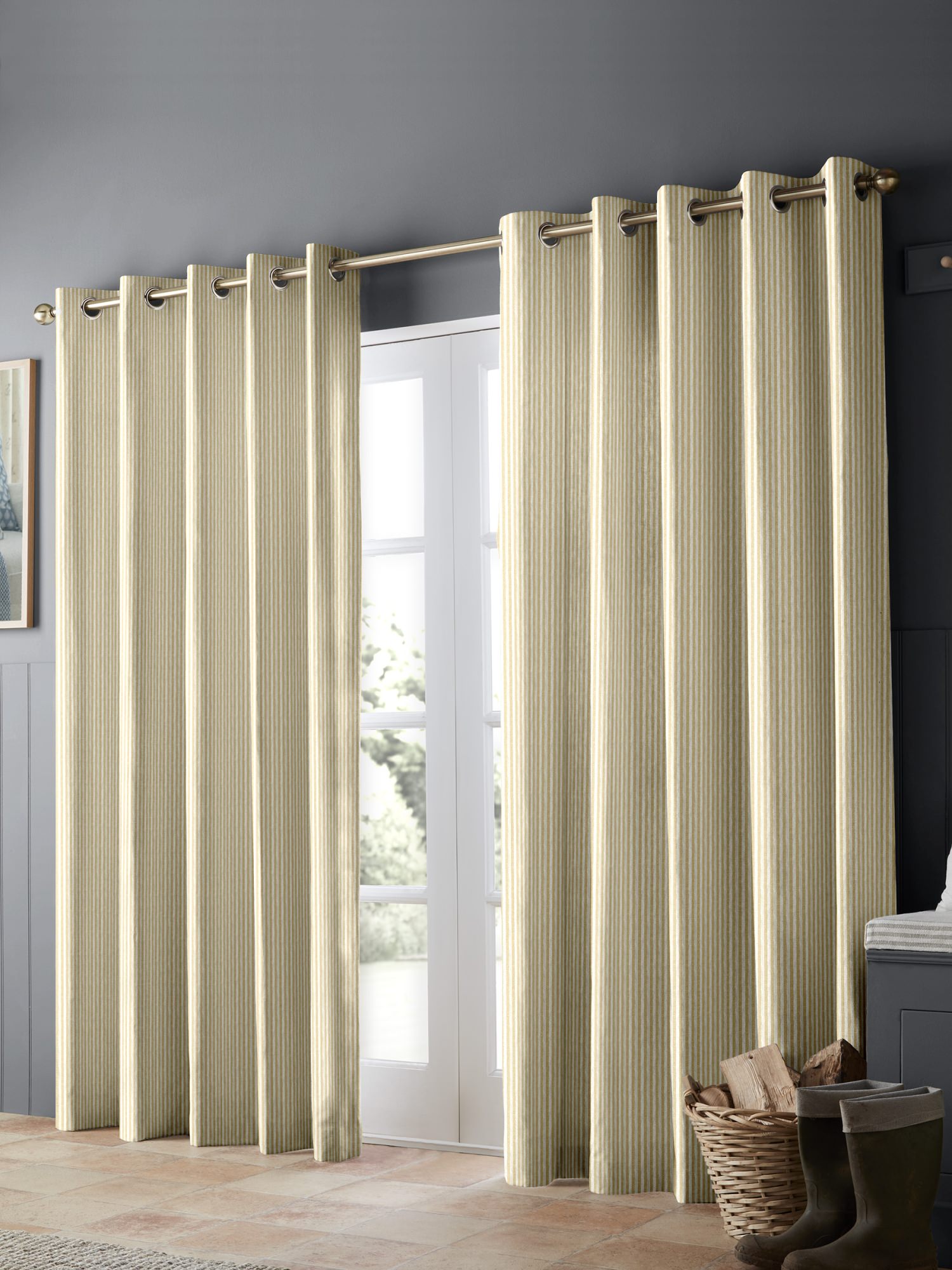 emily bond oscar stripe gold curtains