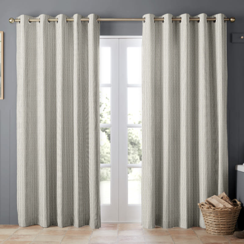 Emily Bond Oscar Stripe Smoke Curtains