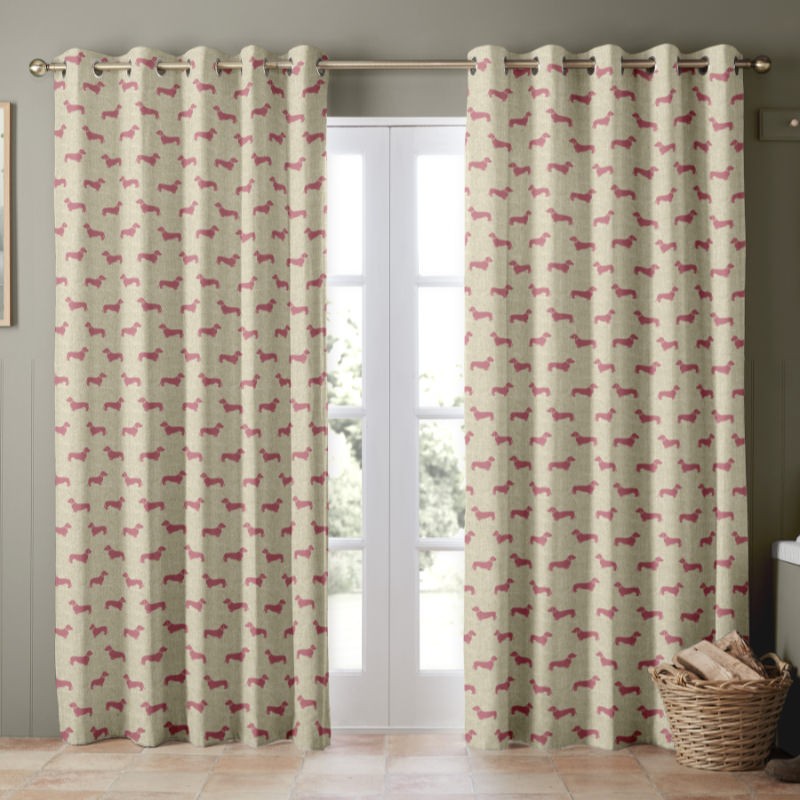 Emily Bond Peggy Raspberry Curtains