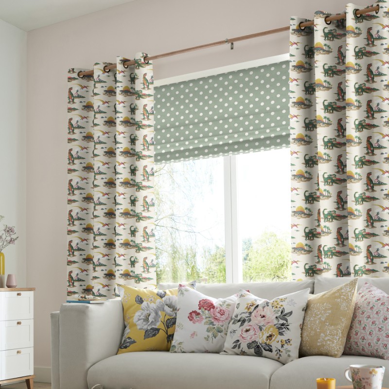 Cath Kidson Dino Patterned Curtains