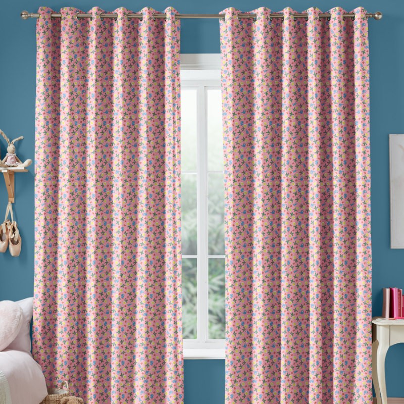 Cath Kidson Petal Flower Ditsy Pink Curtains