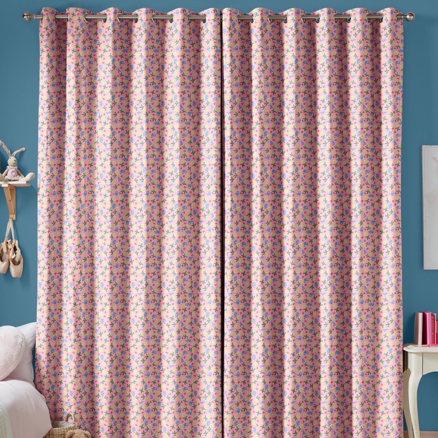 cath kidson petal flower ditsy pink curtains