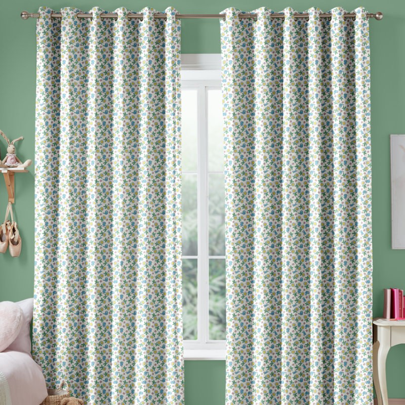 Cath Kidson Petal Flower Ditsy Cream Curtains