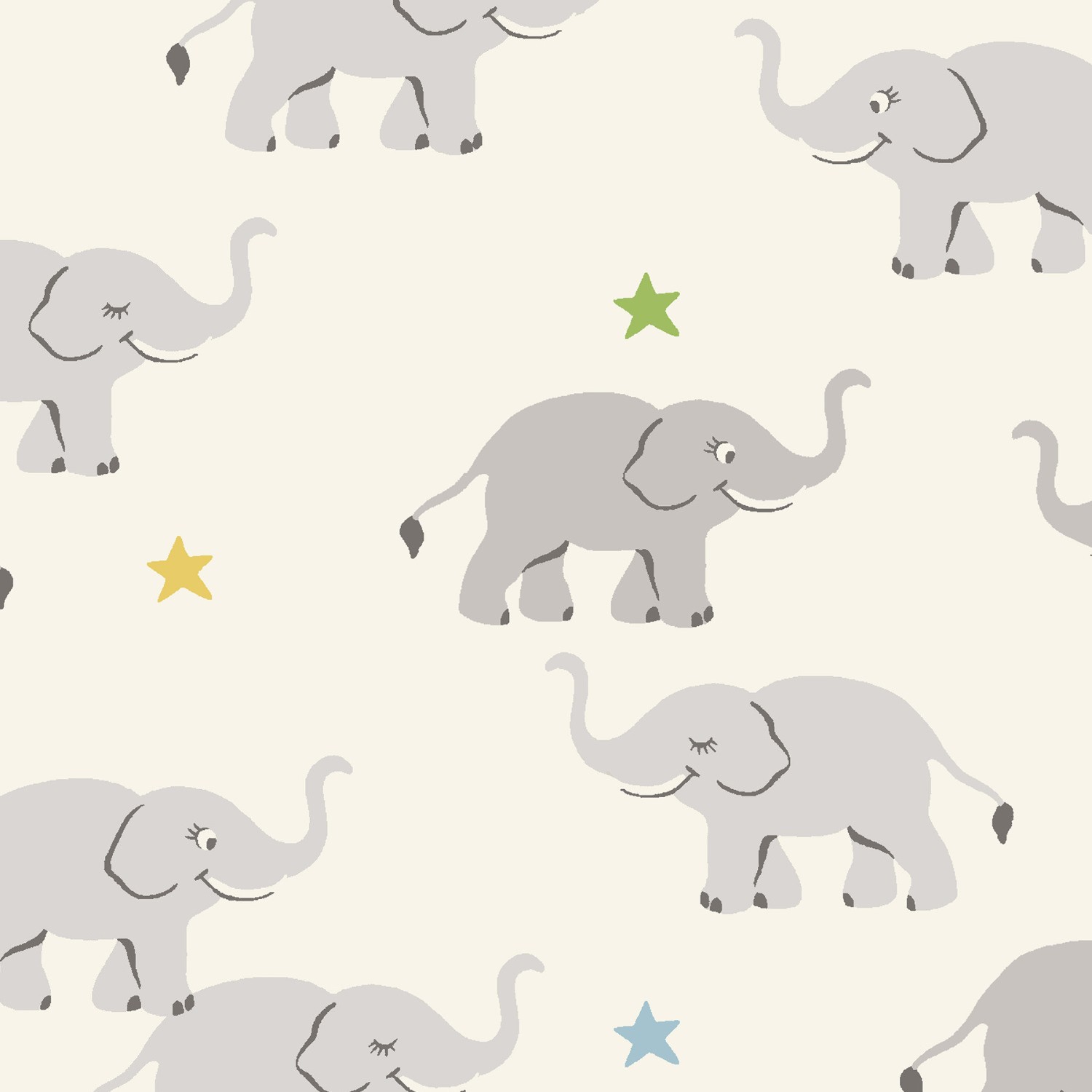 cath kidson elephants cream curtains