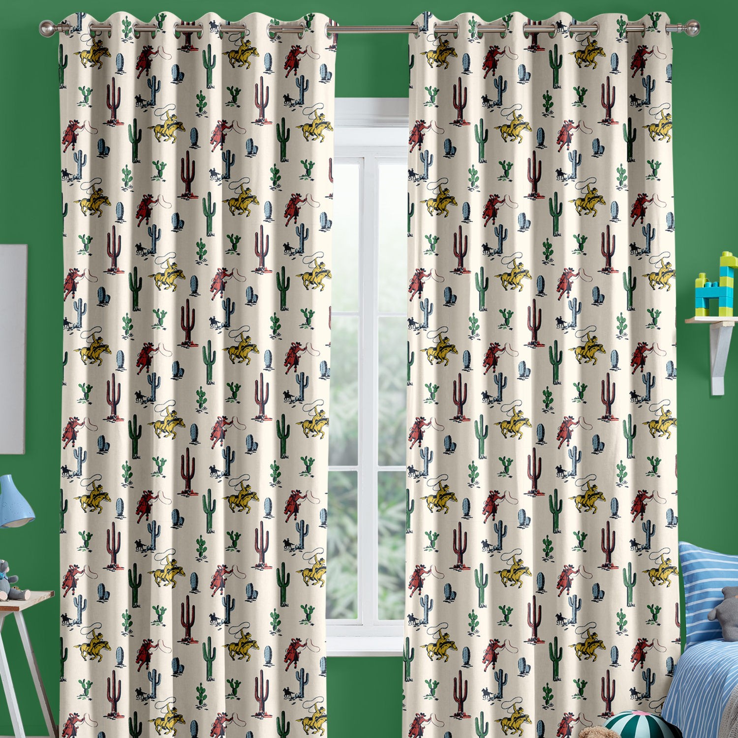 cath kidson cowboy cream curtains