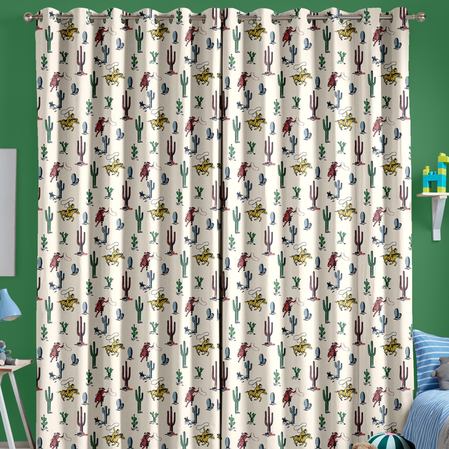 cath kidson cowboy cream curtains