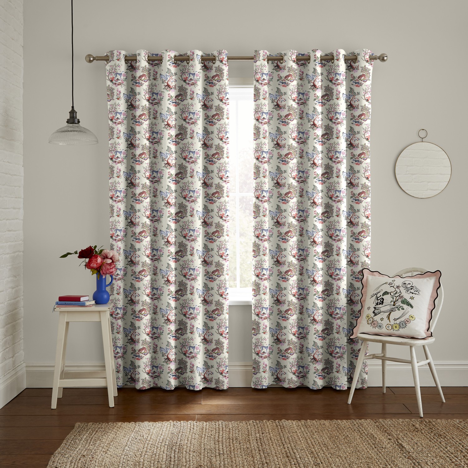 cath kidson magical kingdom cream curtains