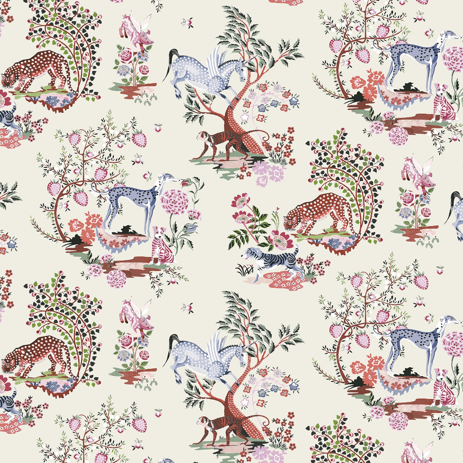 cath kidson magical kingdom cream curtains