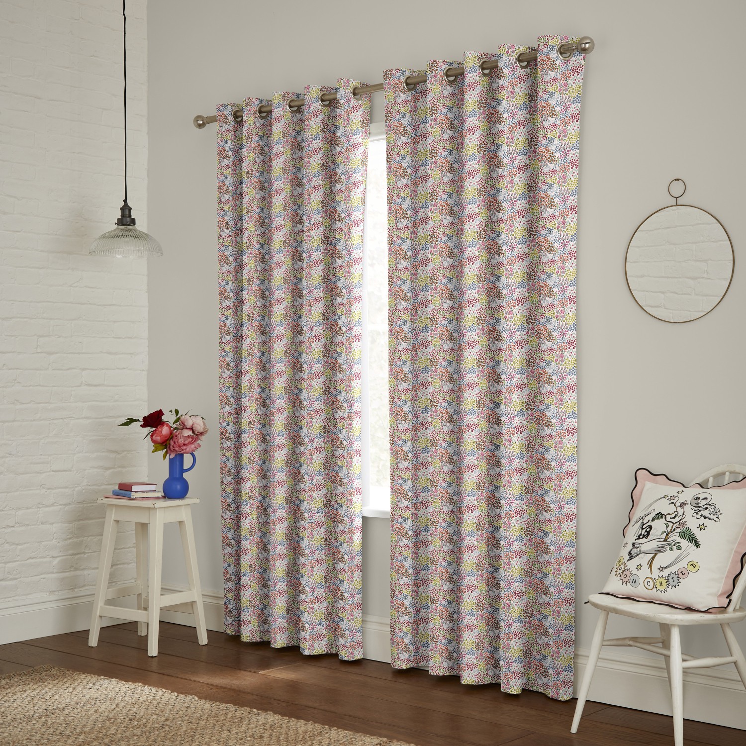 cath kidson magical kingdom ditsy patterned curtains