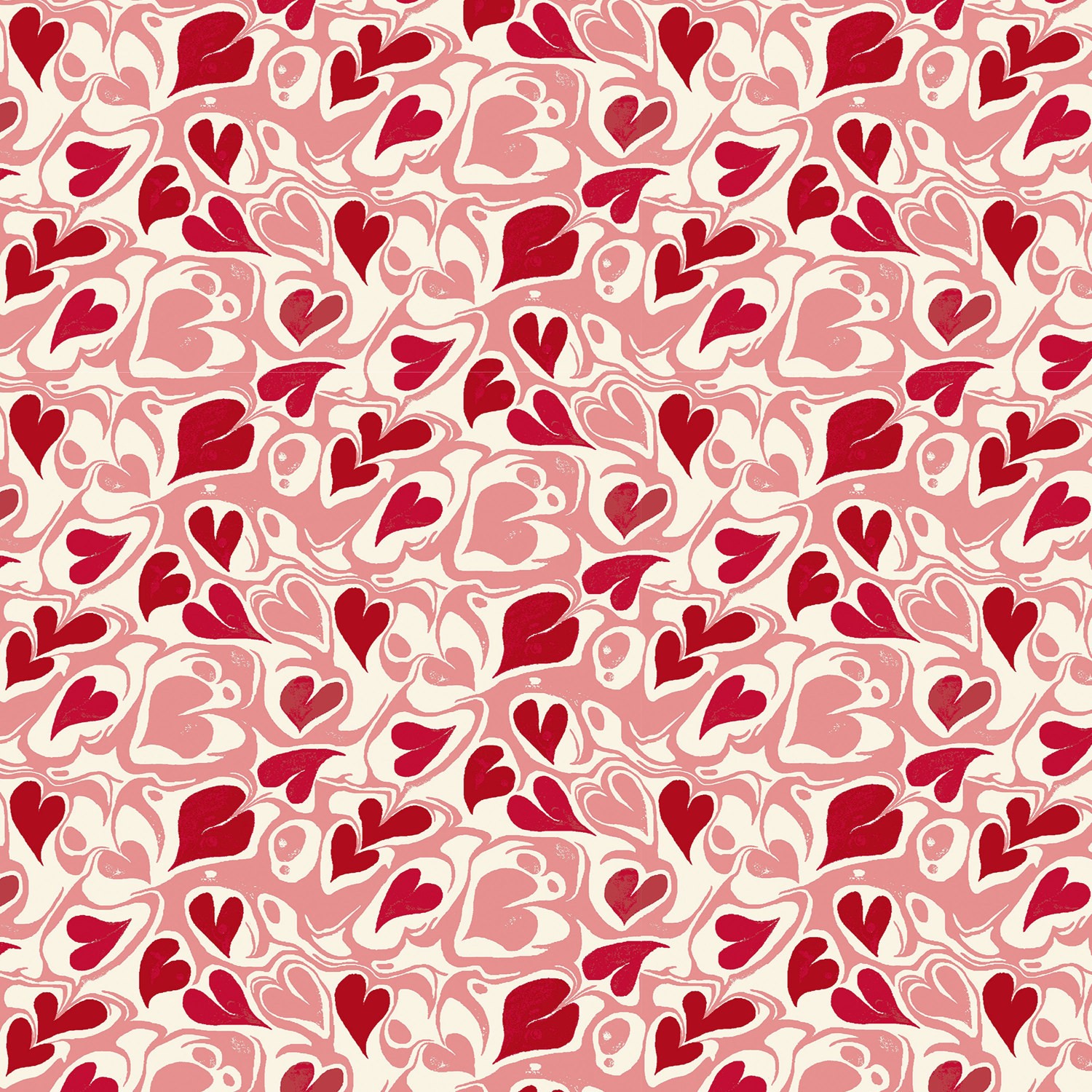 cath kidson marble hearts ditsy red curtains