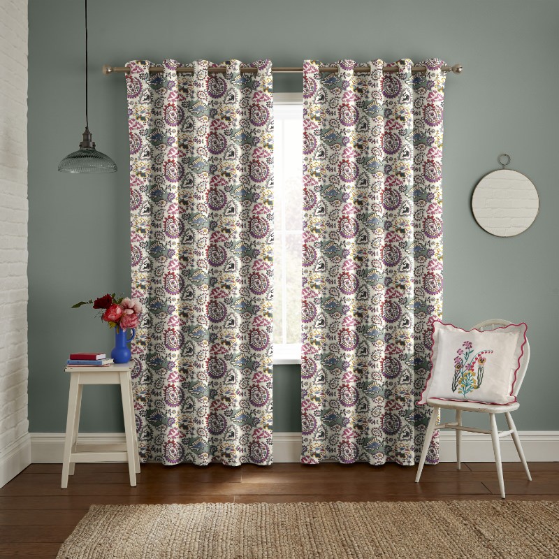 Cath Kidson Paisley Patterned Curtains