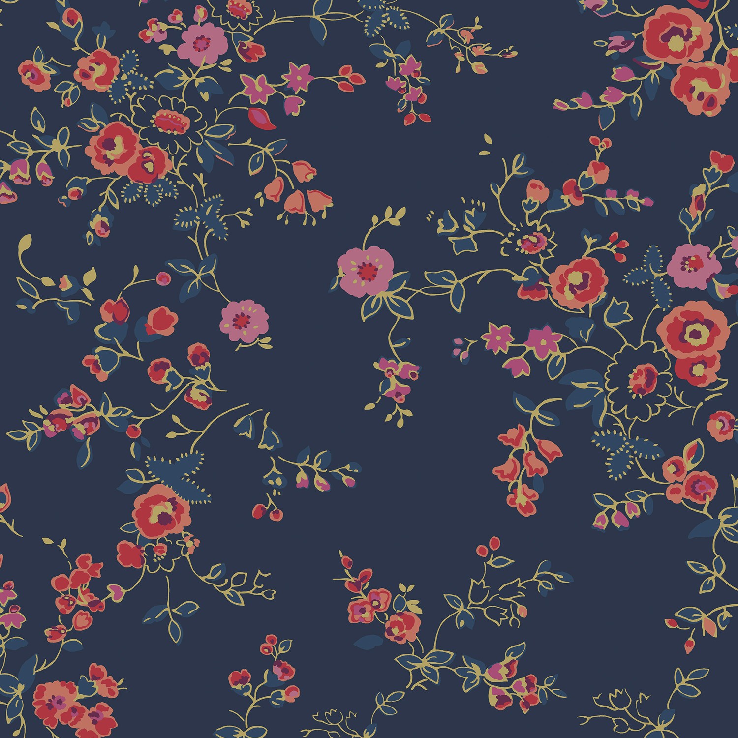 cath kidson millfield blossom navy curtains