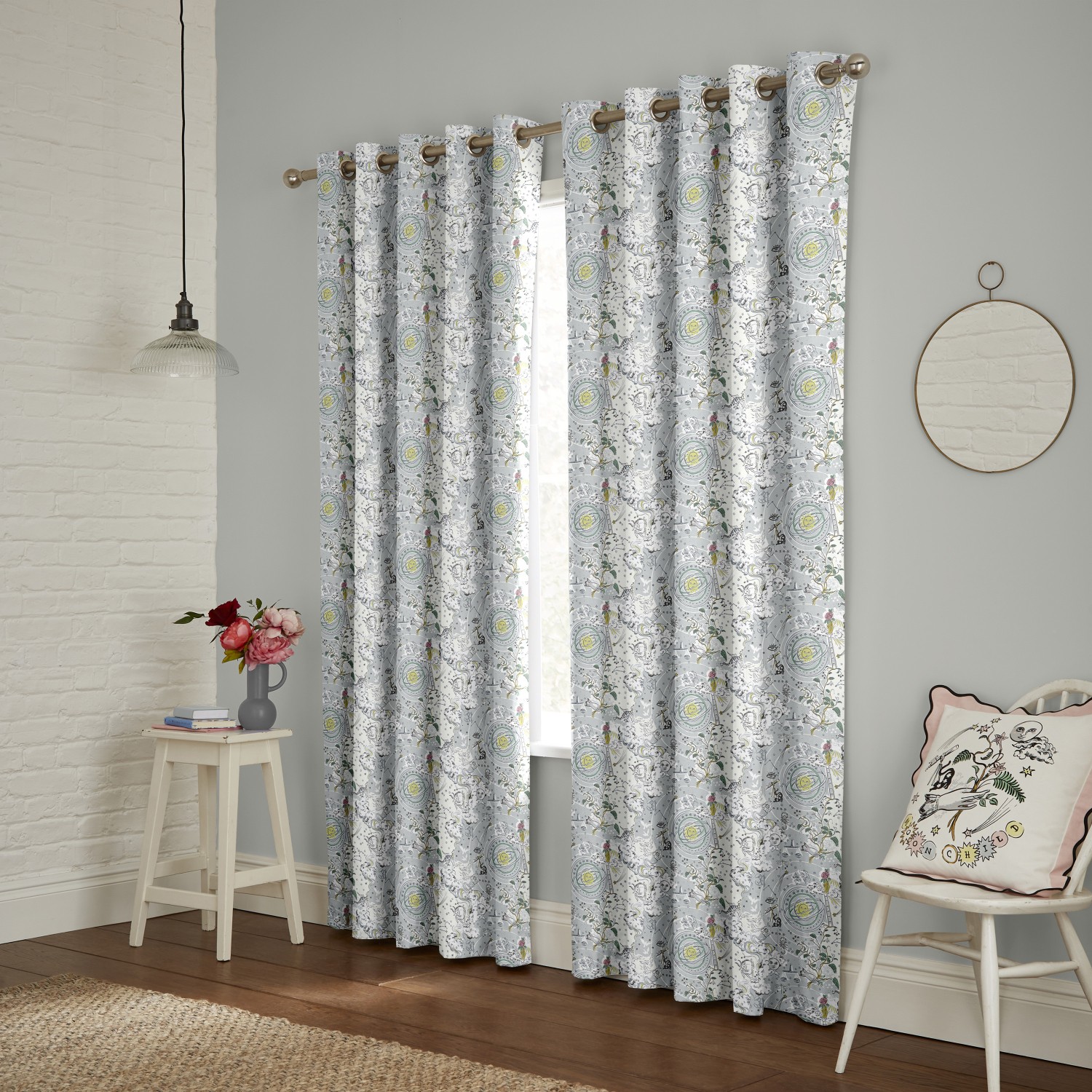 cath kidson power to the peaceful mint curtains