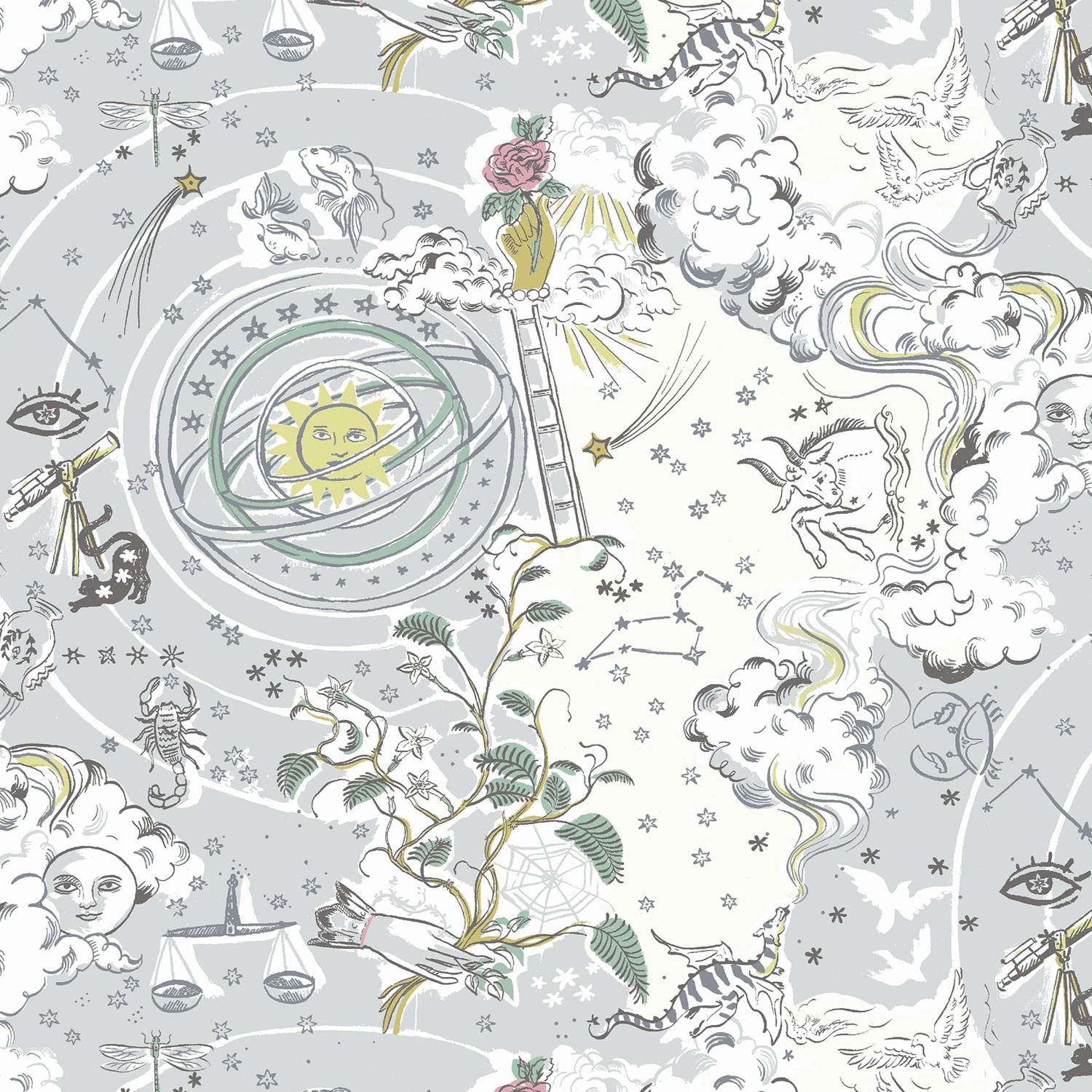 cath kidson power to the peaceful mint curtains