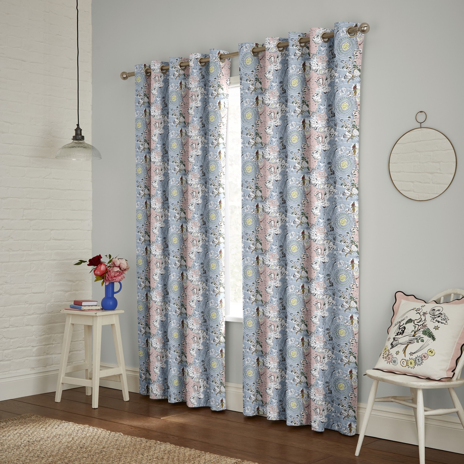cath kidson power to the peaceful pink and blue curtains