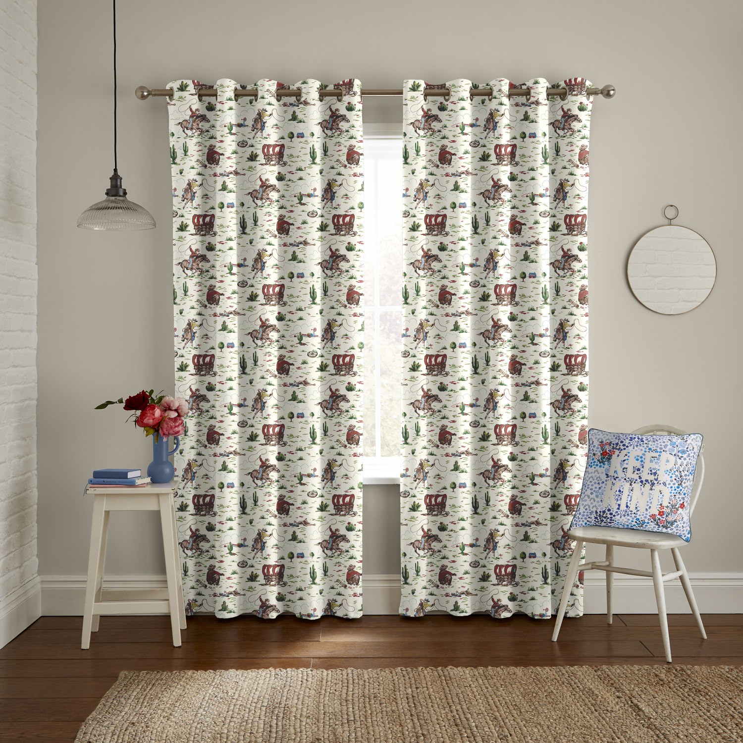 cath kidson cowboy patterned curtains