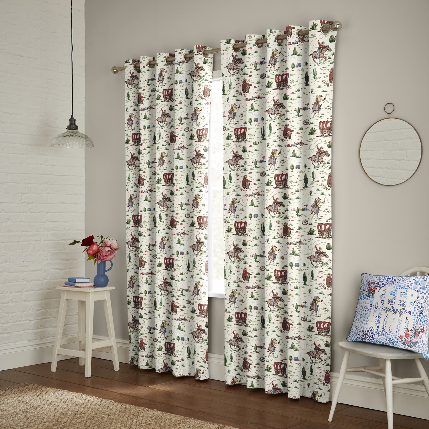 cath kidson cowboy patterned curtains
