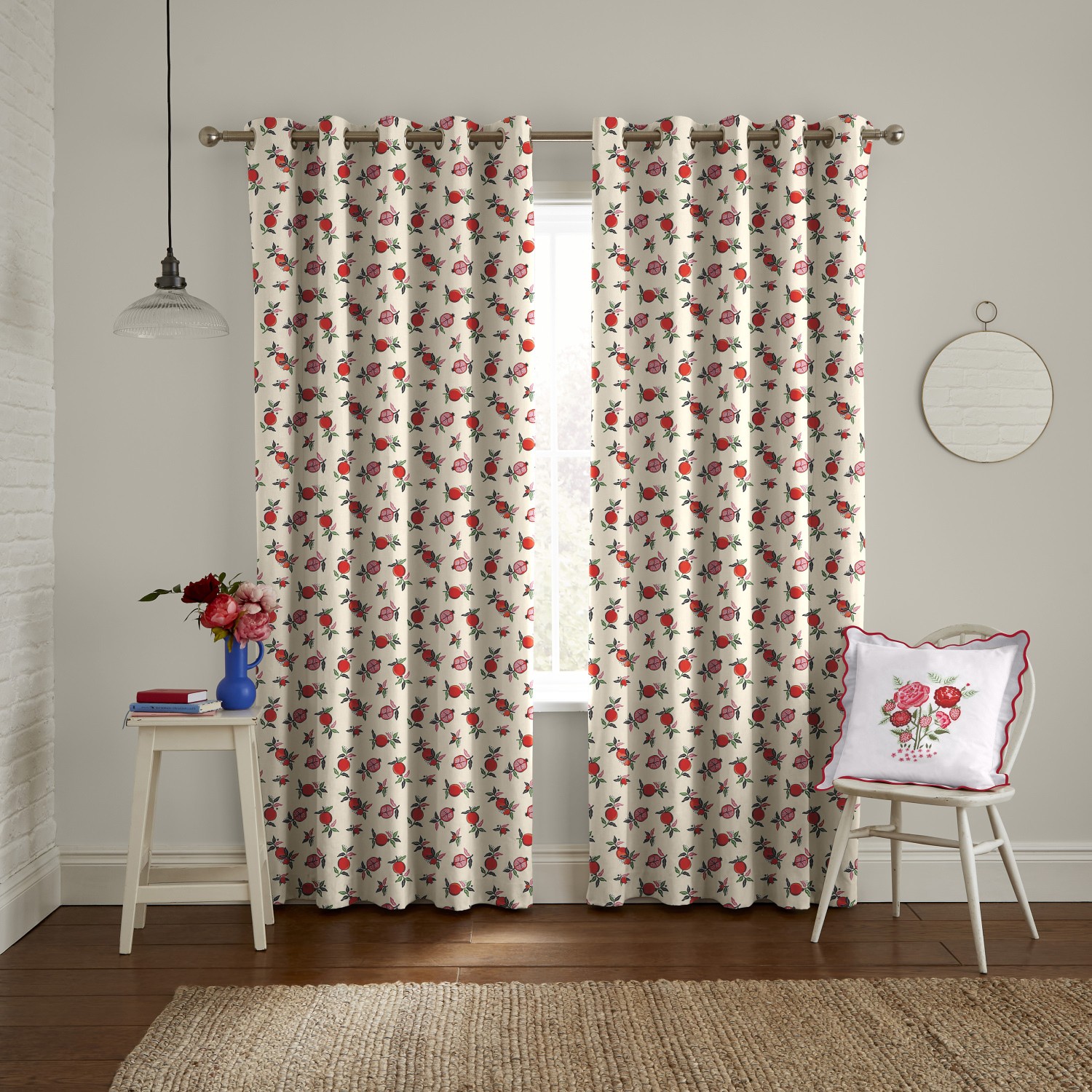 cath kidson pomegranate orange curtains