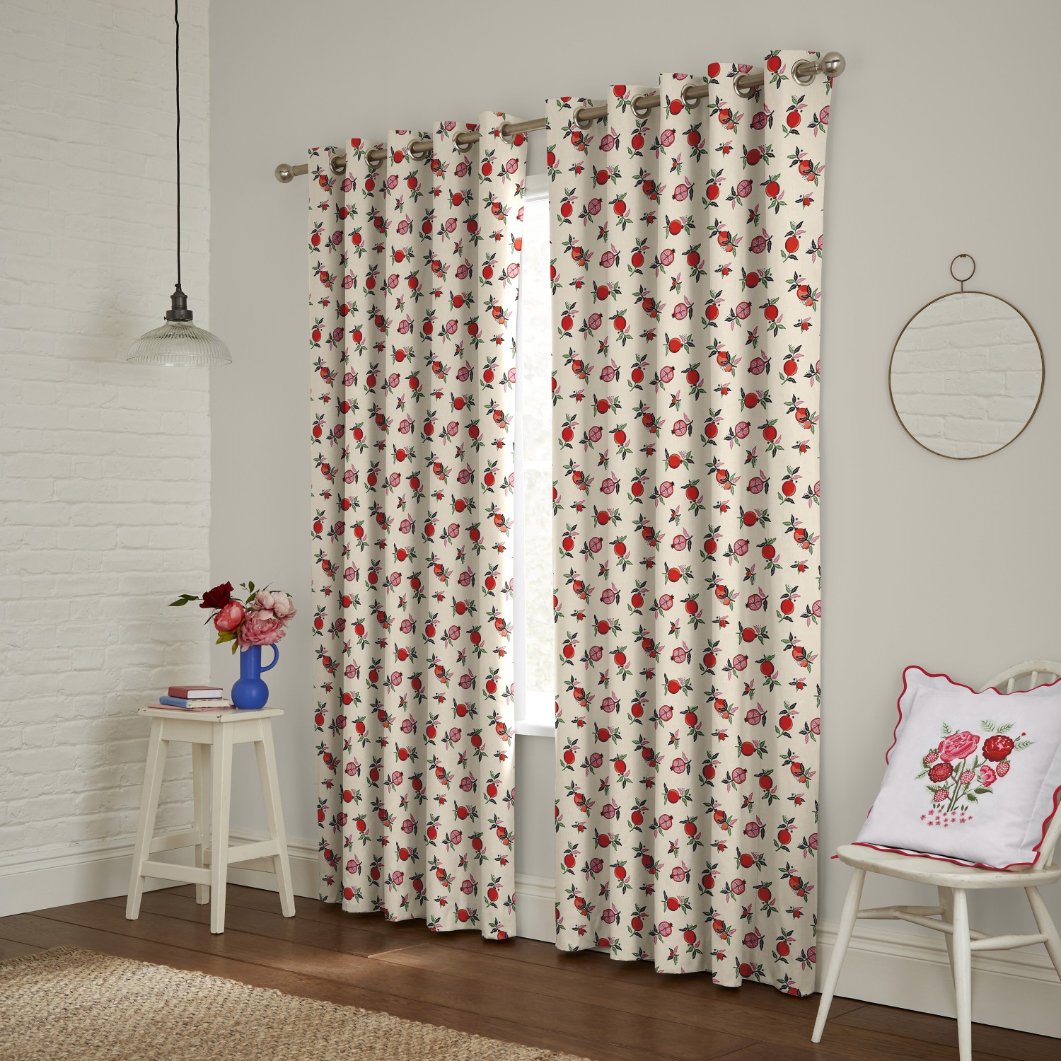 cath kidson pomegranate orange curtains