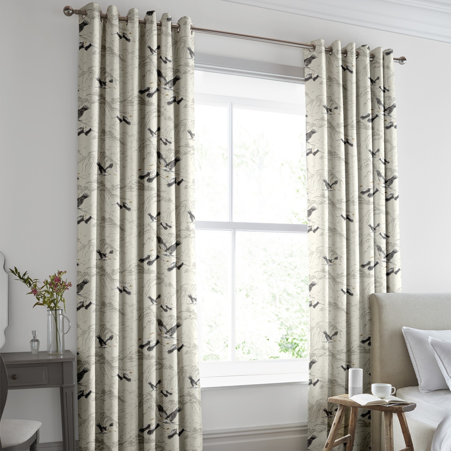 laura ashley animalia silver curtains