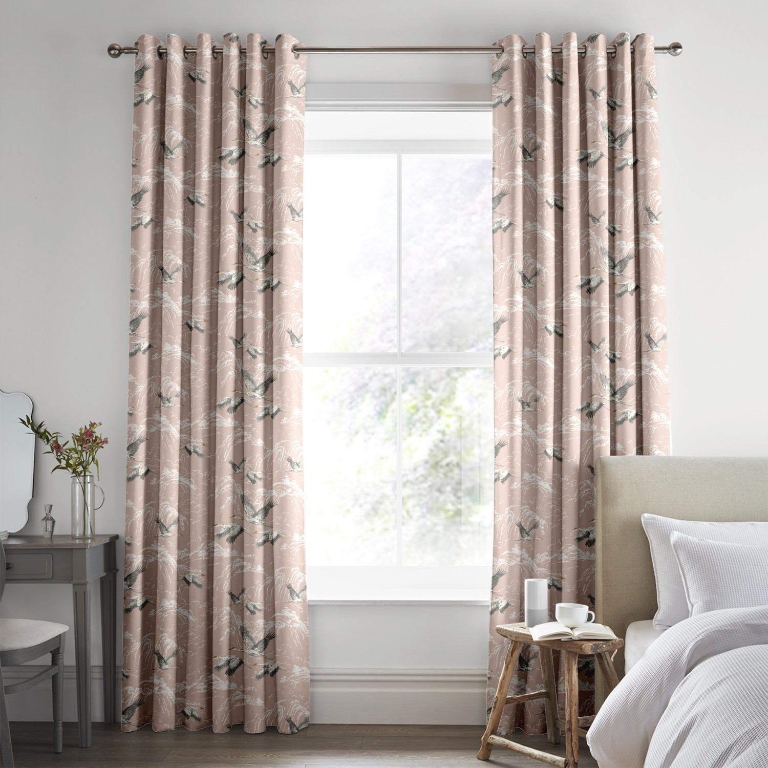 laura ashley animalia blush curtains