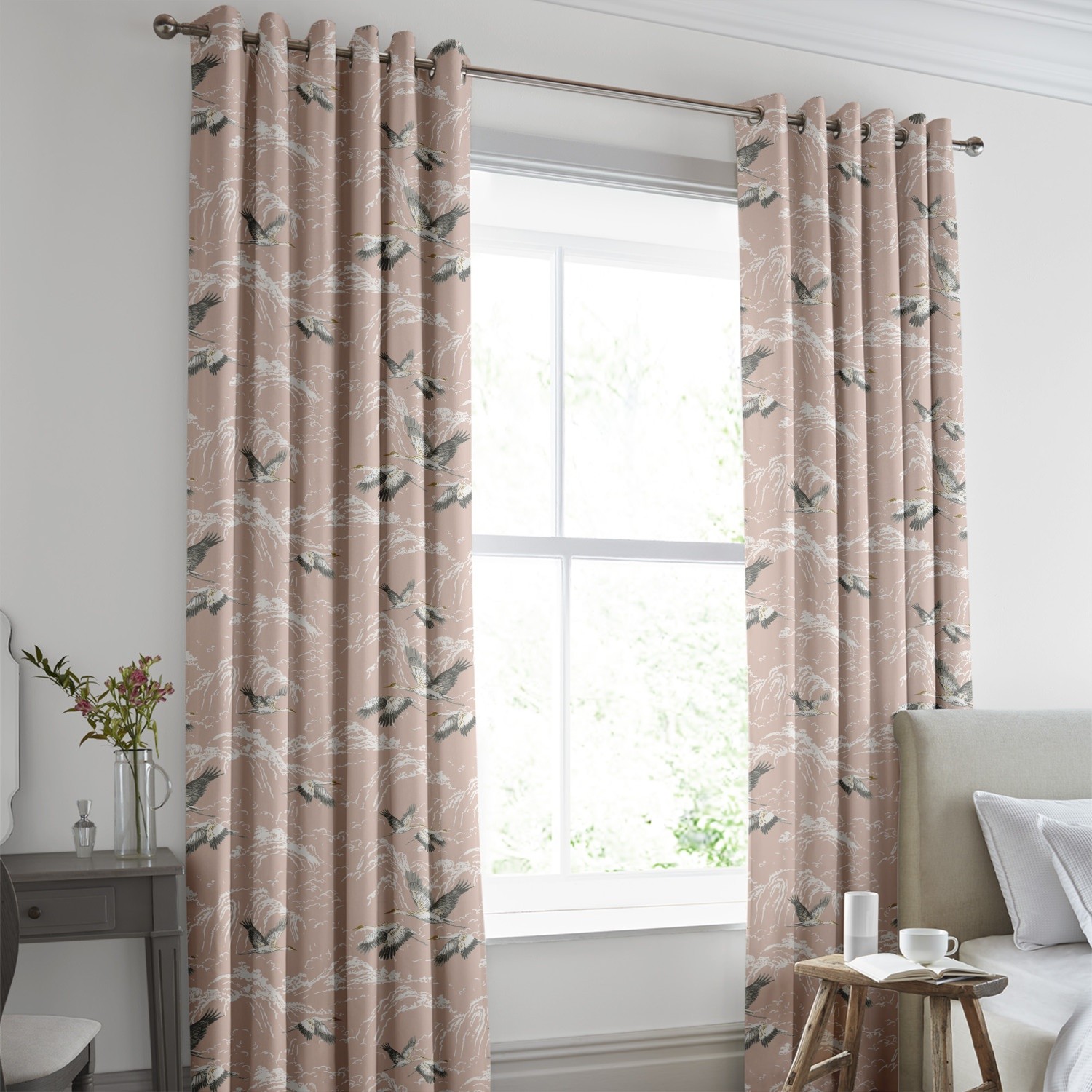laura ashley animalia blush curtains