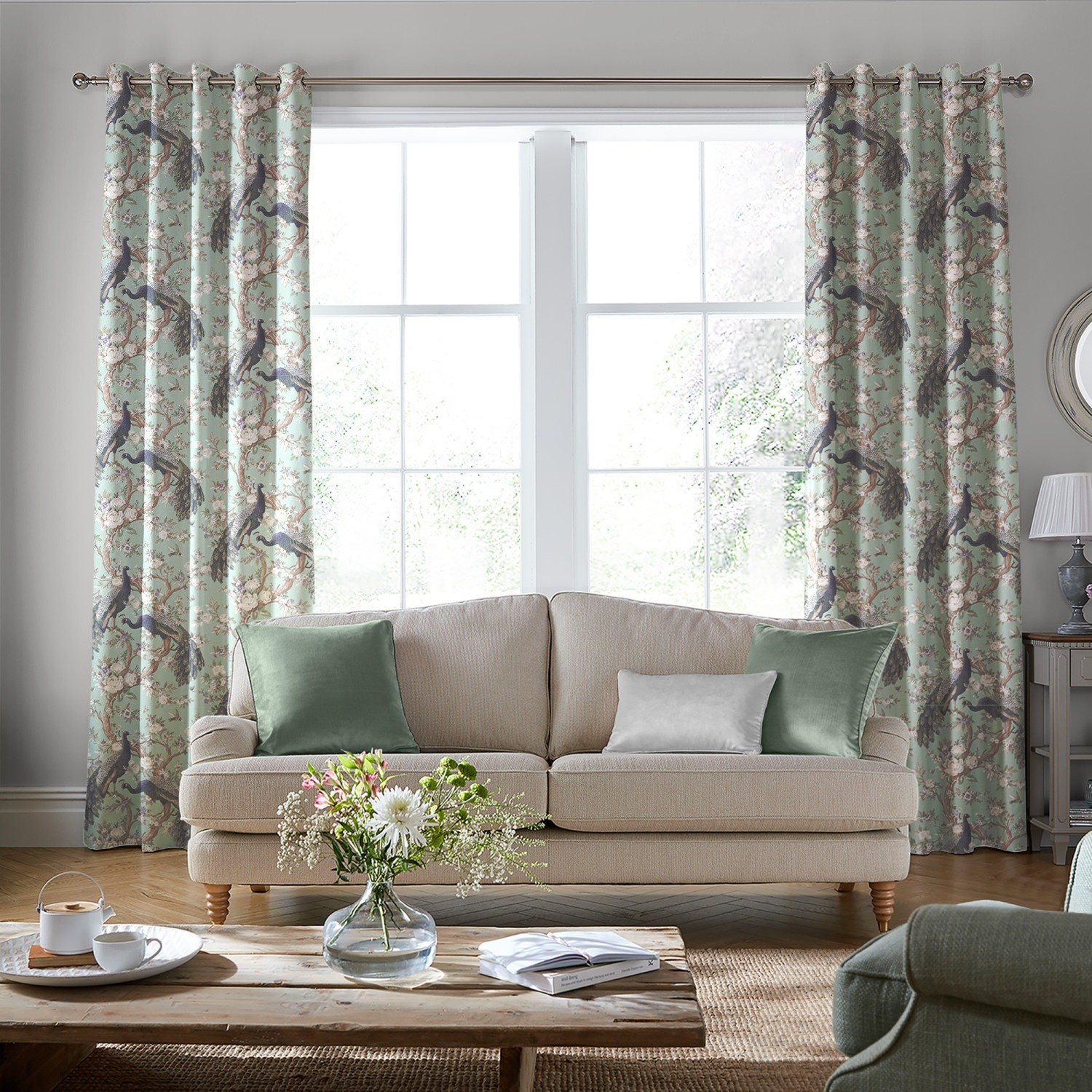 laura ashley belvedere duck egg curtains