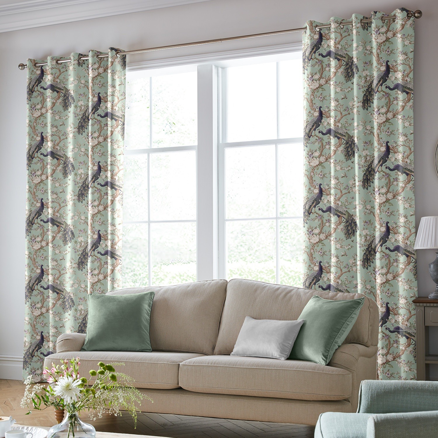 laura ashley belvedere duck egg curtains