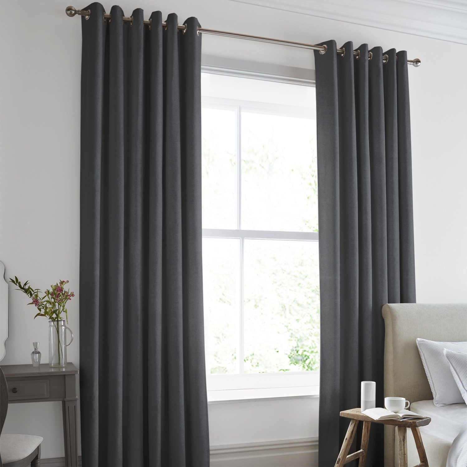 laura ashley swanson charcoal curtains