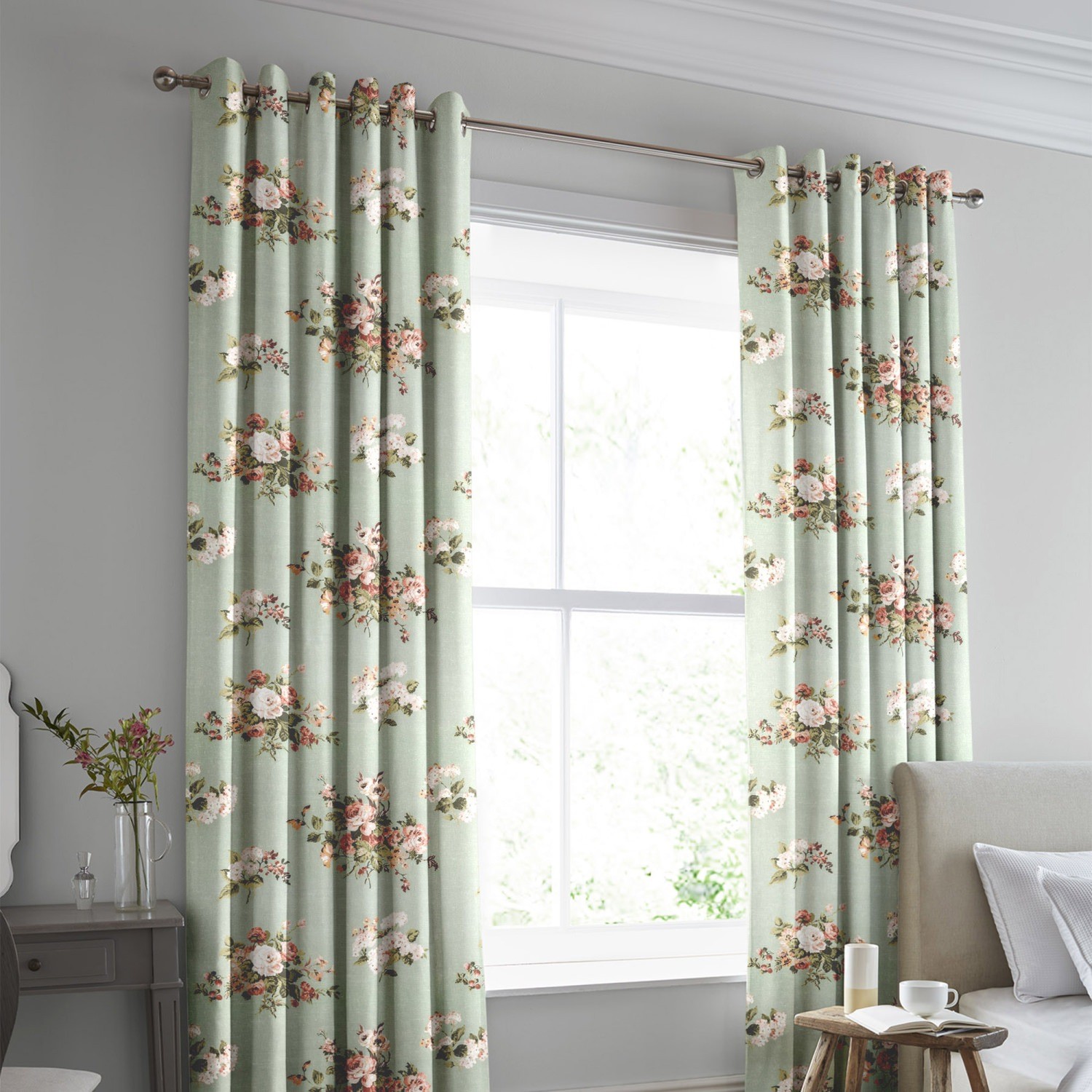laura ashley rosemore sage curtains