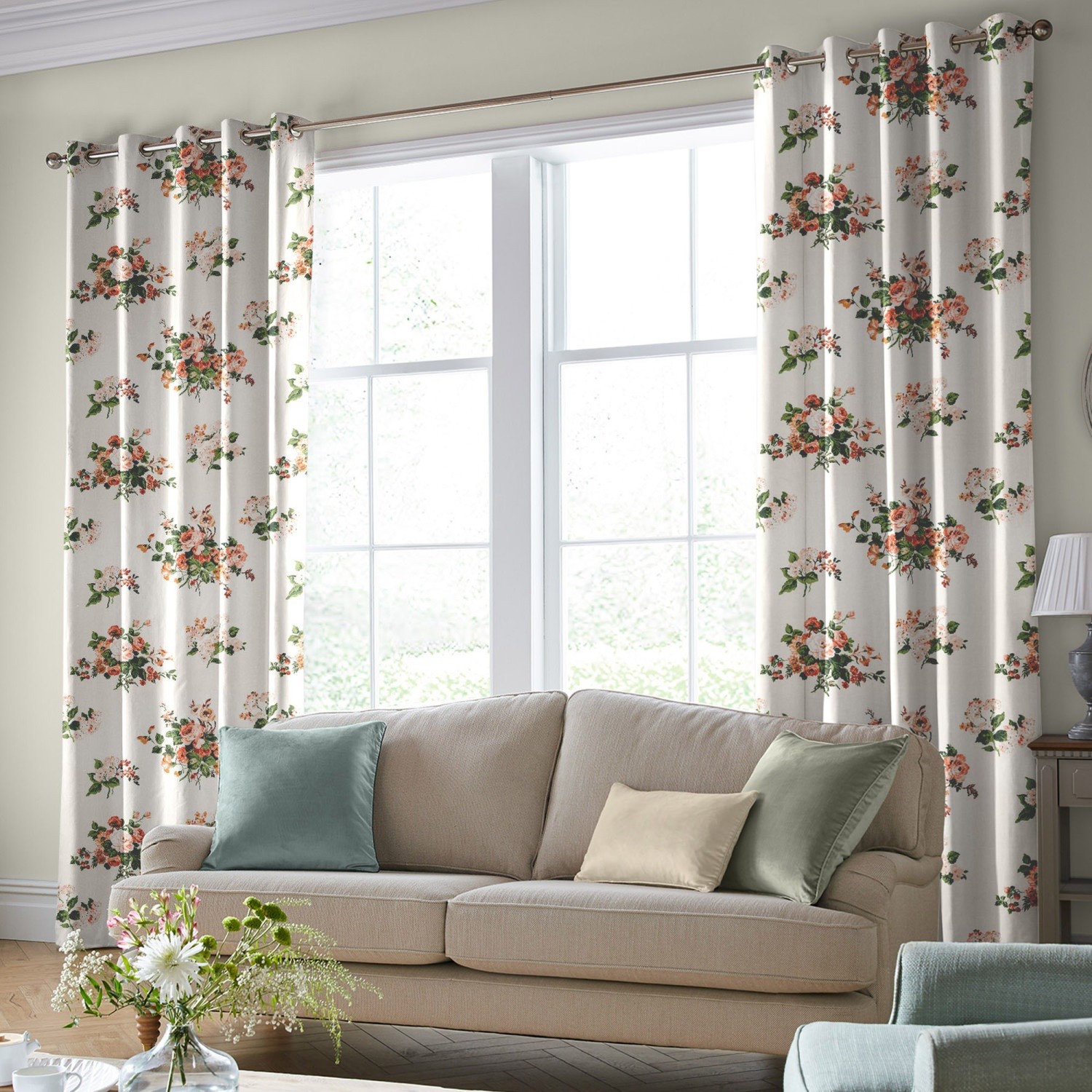 laura ashley rosemore natural curtains