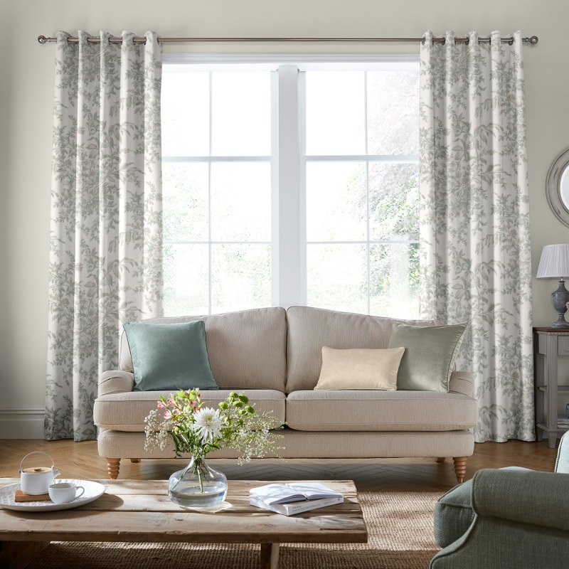 Laura Ashley Picardie Fennel Curtains