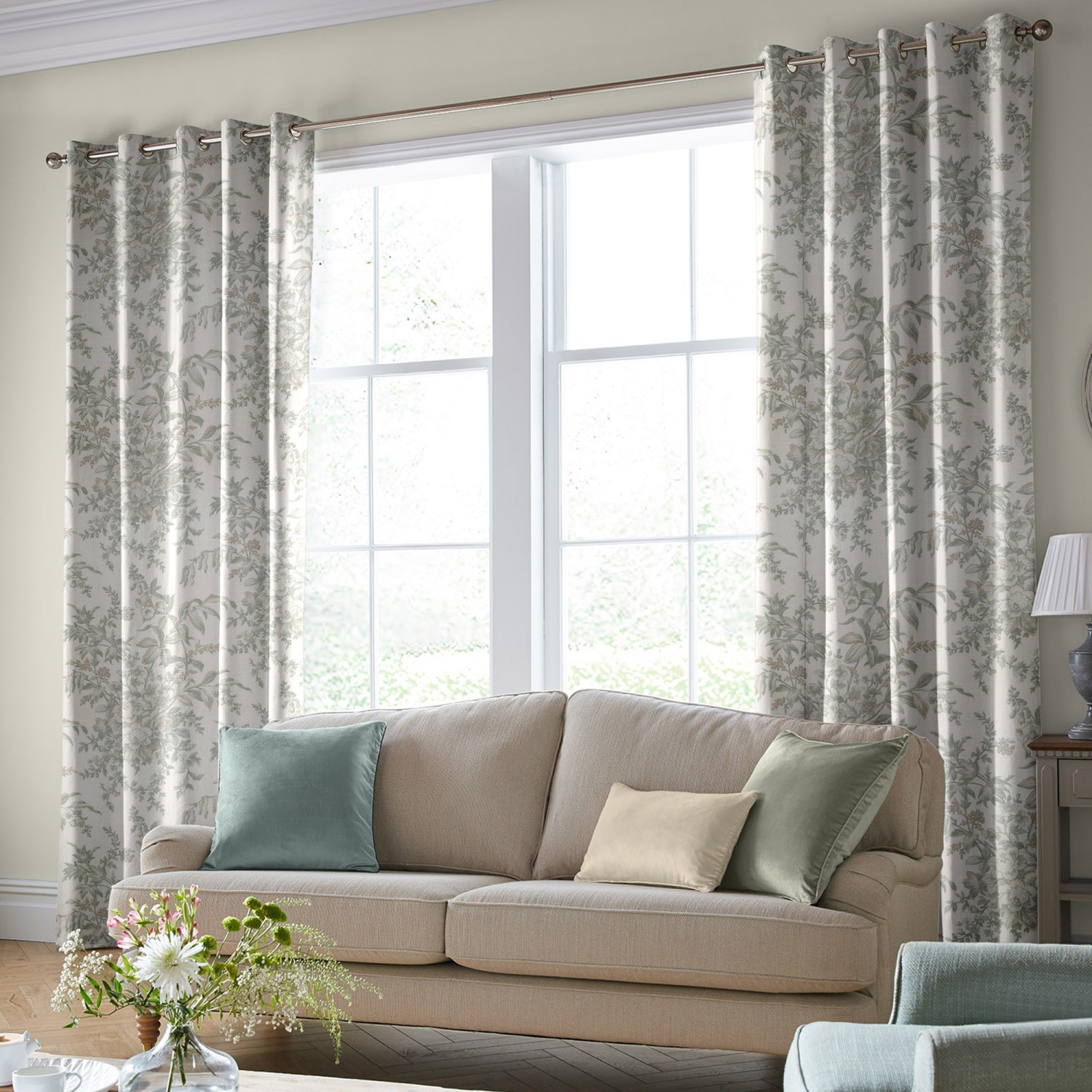 laura ashley picardie fennel curtains