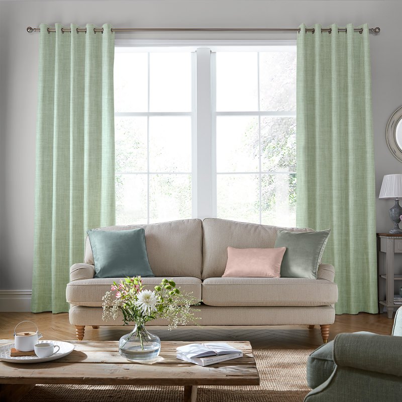 Laura Ashley Easton Sage Curtains