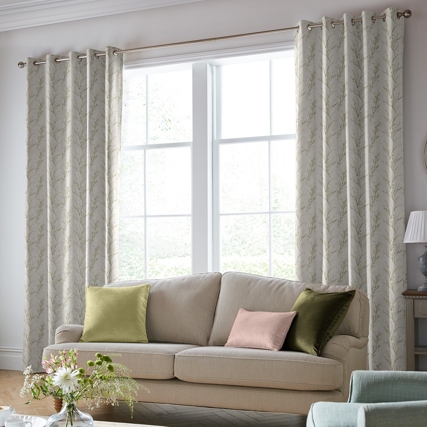 laura ashley pussy willow embroidery hedgerow curtains