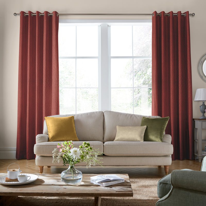 Laura Ashley Swanson Crimson Curtains