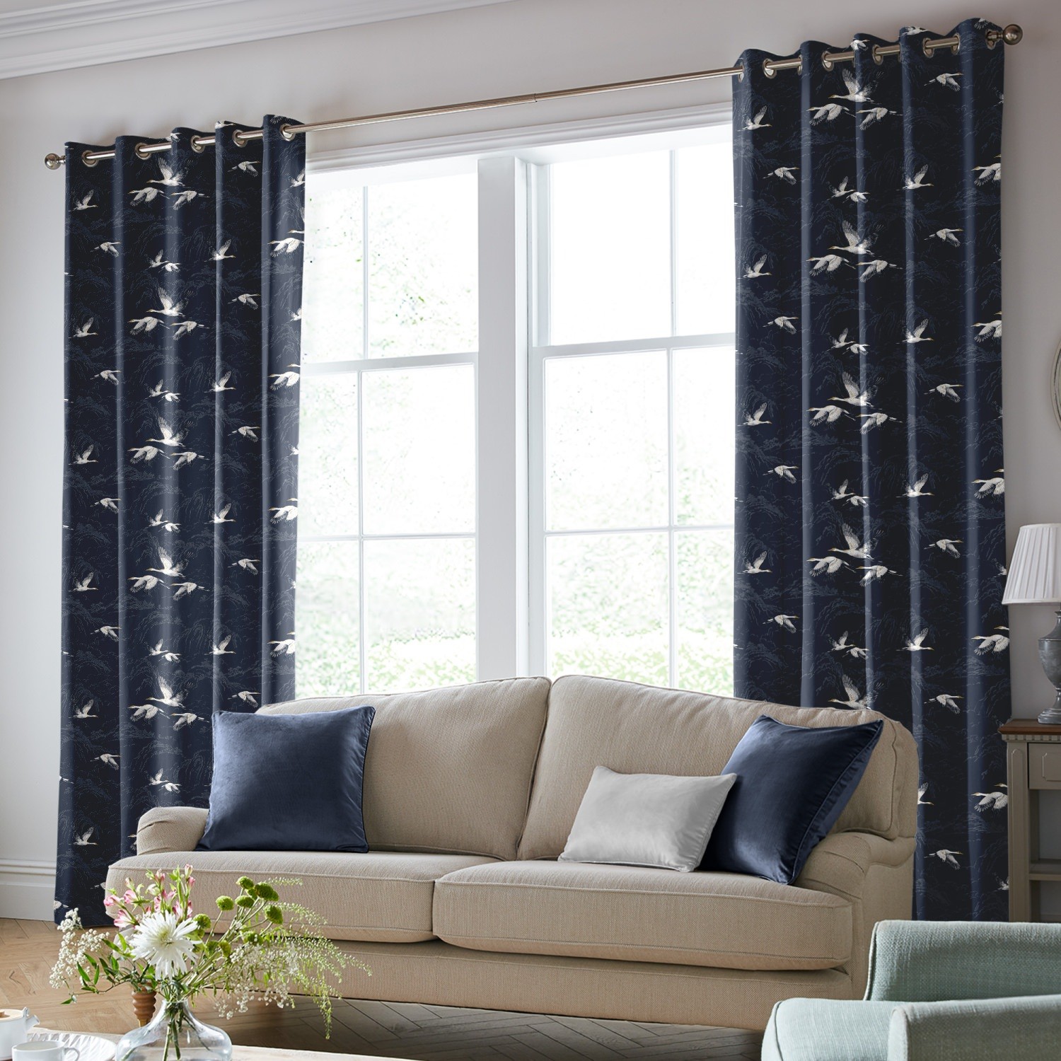 laura ashley animalia midnight curtains