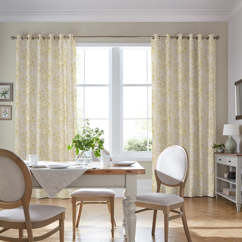 Laura Ashley Picardie Gold Curtains