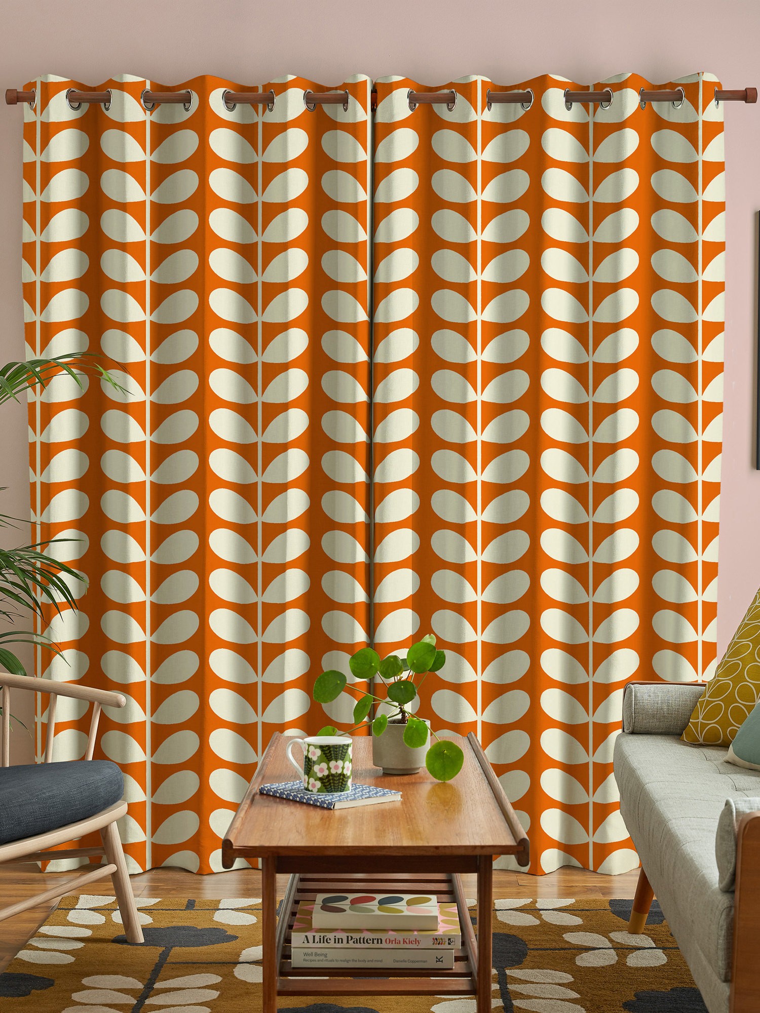 orla kiely jumbo solid stem tomato curtains