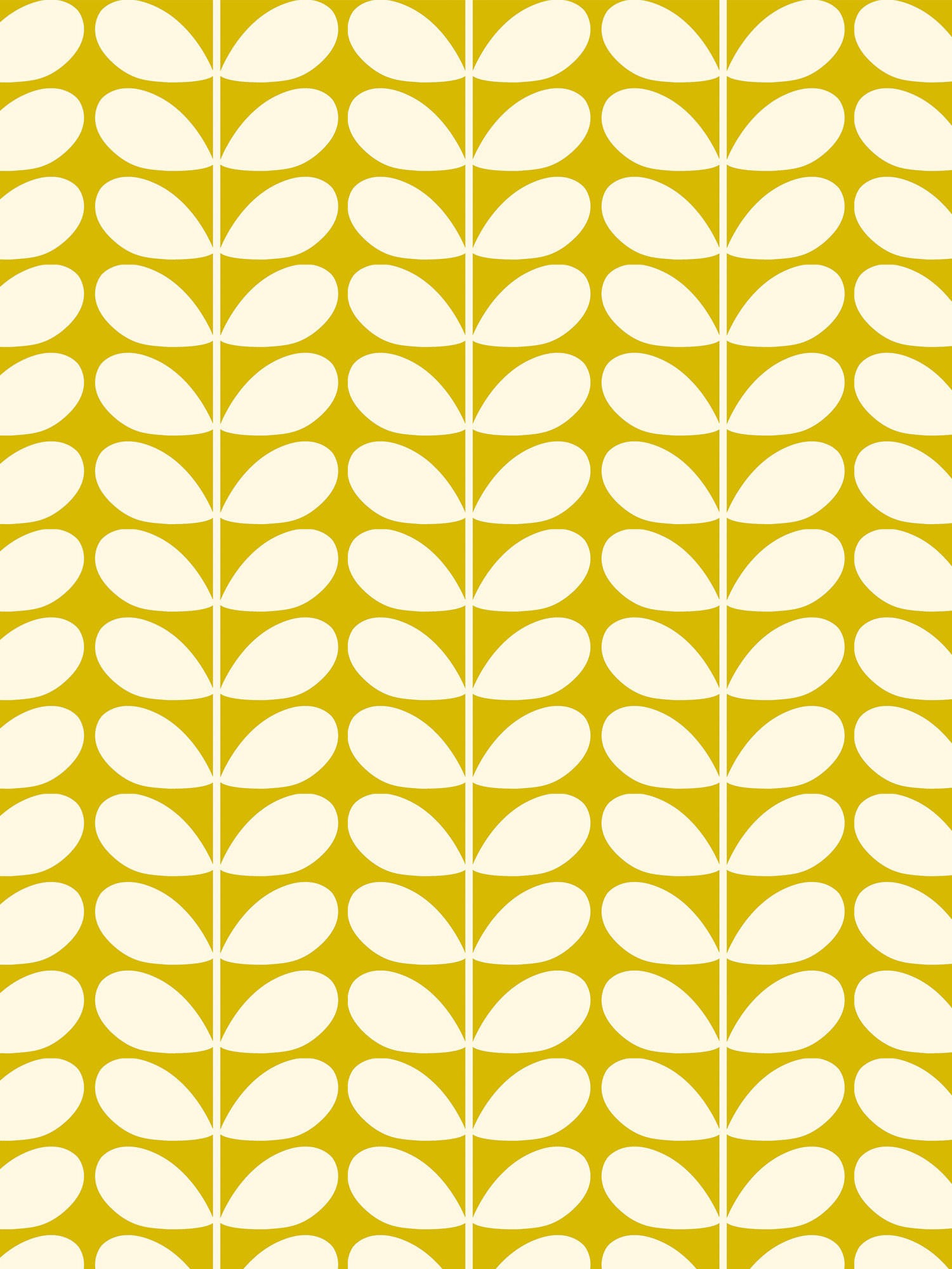 orla kiely jumbo solid stem yellow curtains