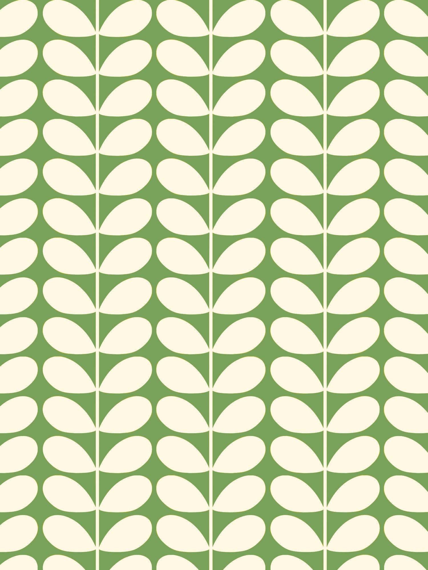 orla kiely jumbo solid stem green curtains