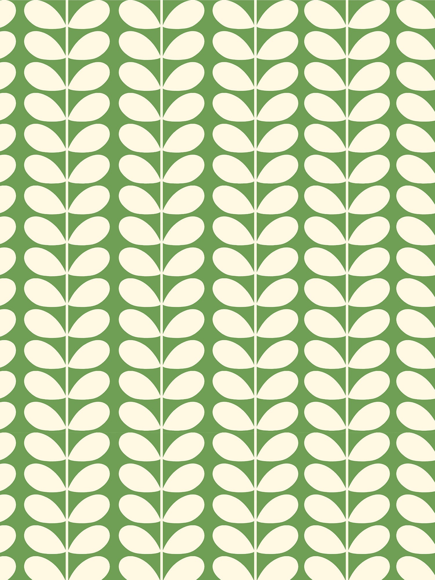 orla kiely solid stem green curtains