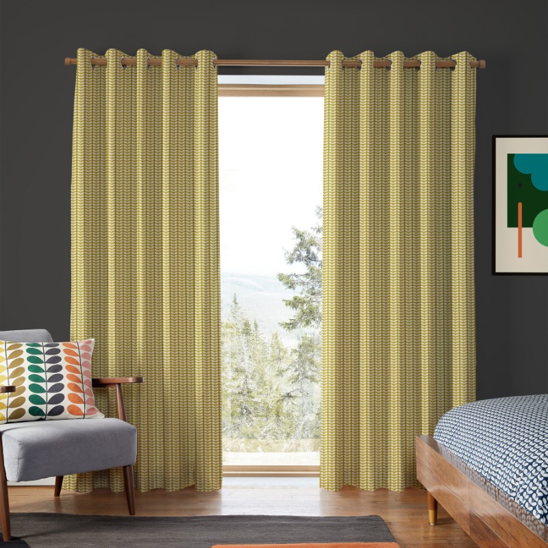 Orla Kiely Tiny Stem Seagrass Curtains