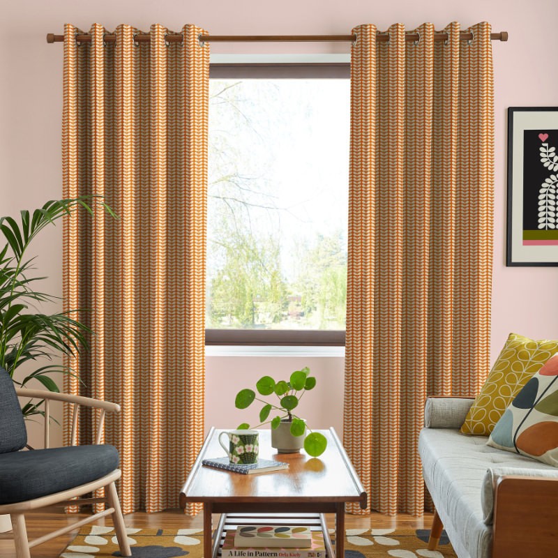 Orla Kiely Tiny Stem Tomato Curtains