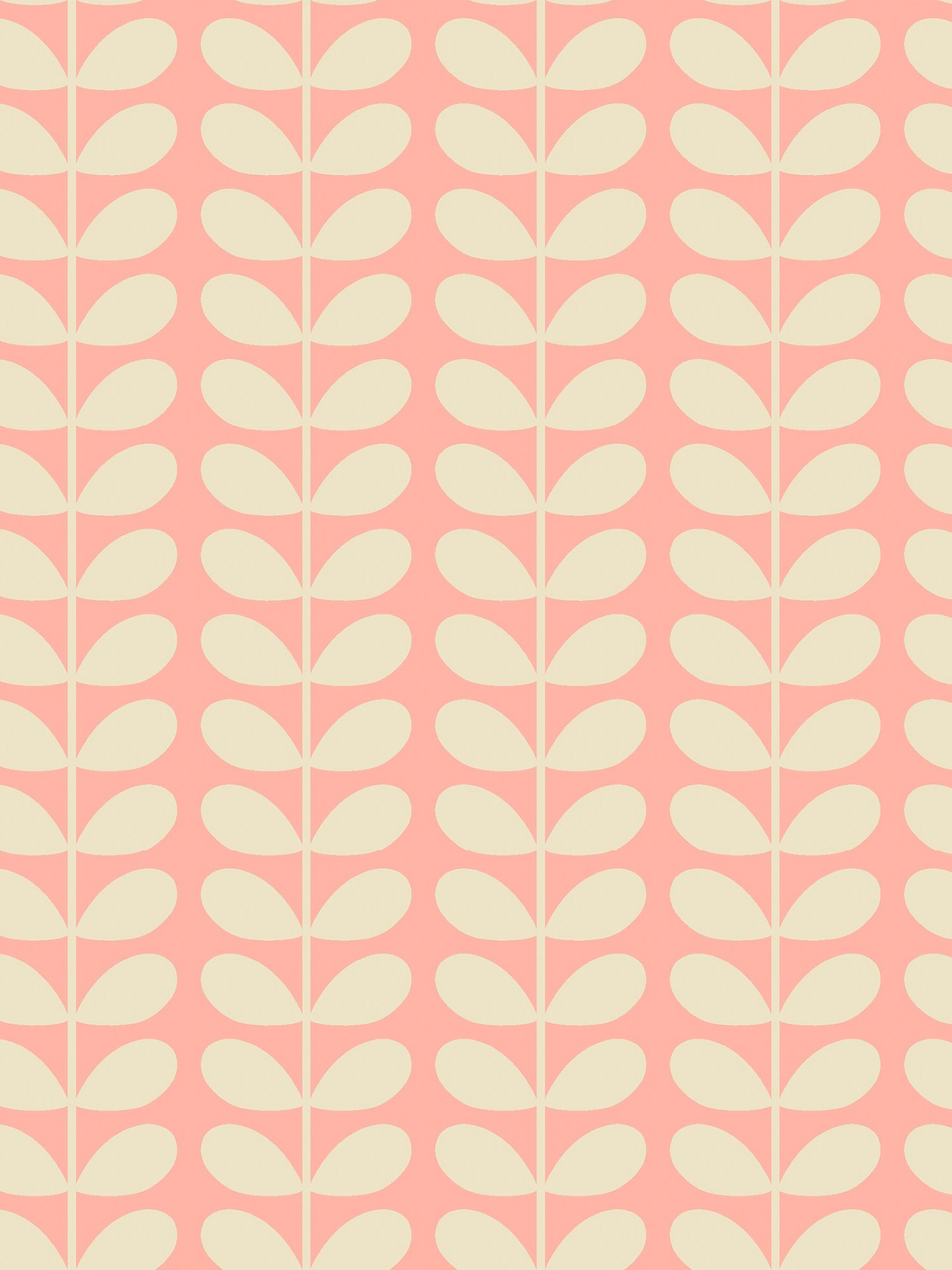orla kiely tiny stem pink curtains
