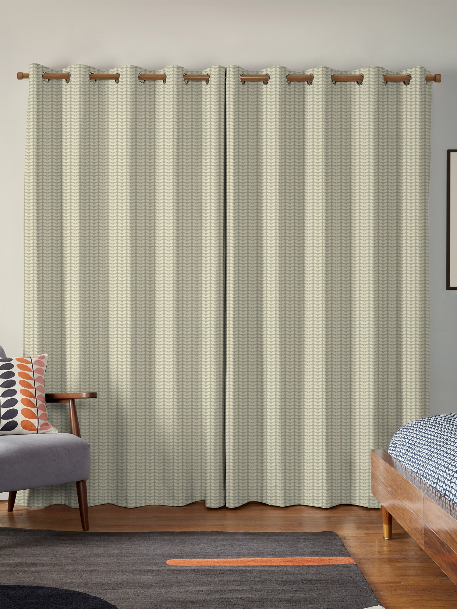 orla kiely tiny stem pebble curtains